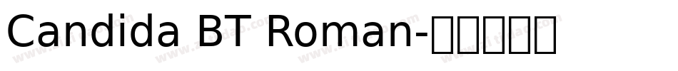 Candida BT Roman字体转换